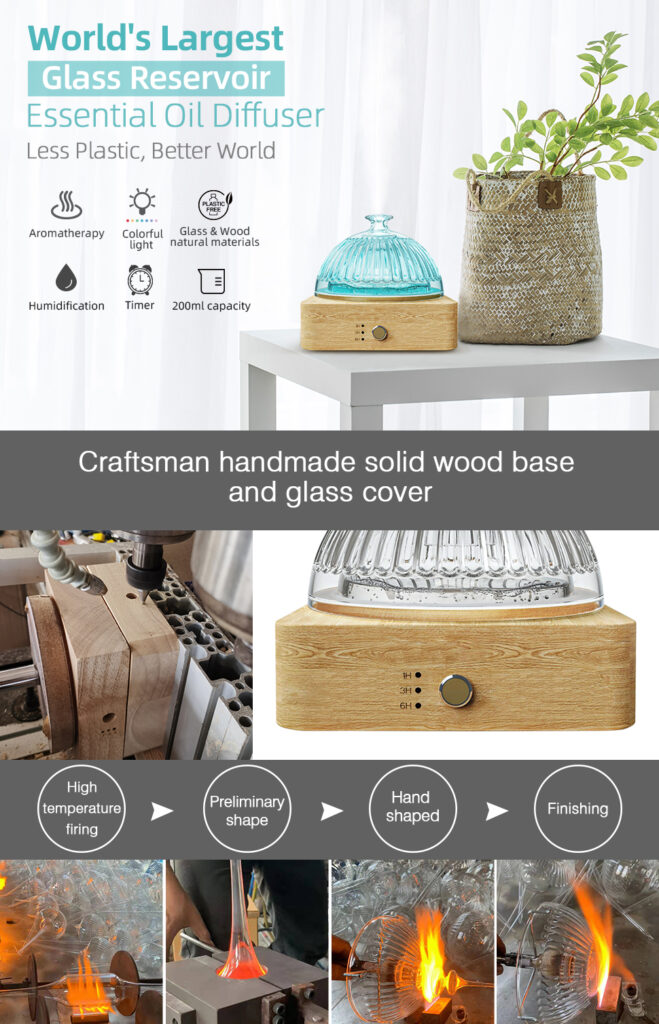 Glass Reservoir Diffuser Essential Oil